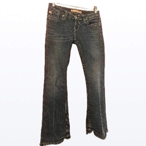 Big Star Legendary Blue Jeans SWEET Ultra Low Rise Sz 27S Bootcut Jeans - Picture 2 of 10